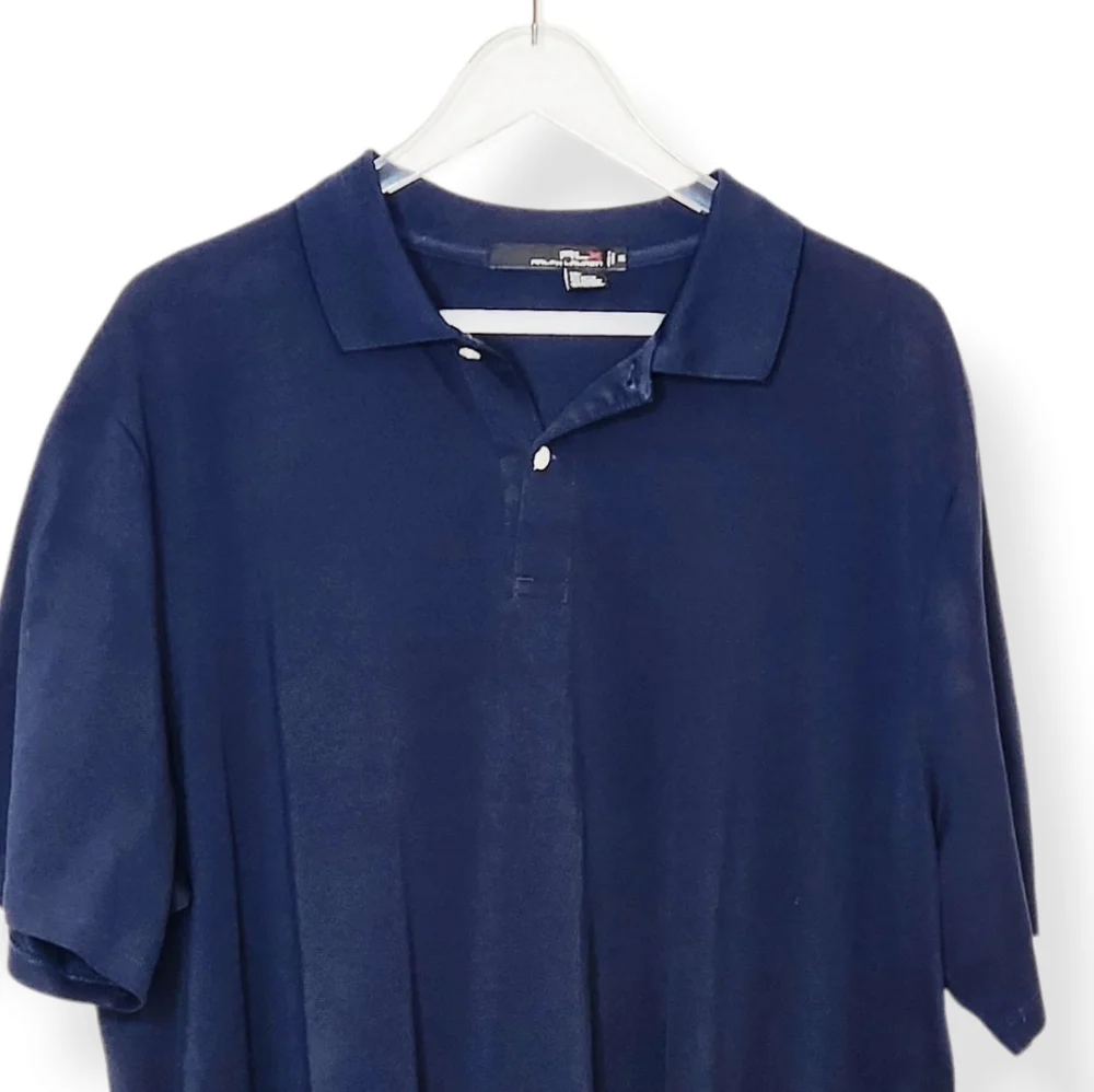 Ralph Lauren RLX Navy Blue Short Sleeve Collared Men's Polo Shirt Size XXL